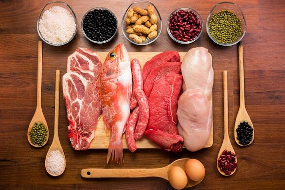 maso a rybí výrobky jsou indikovány na prostatitidu